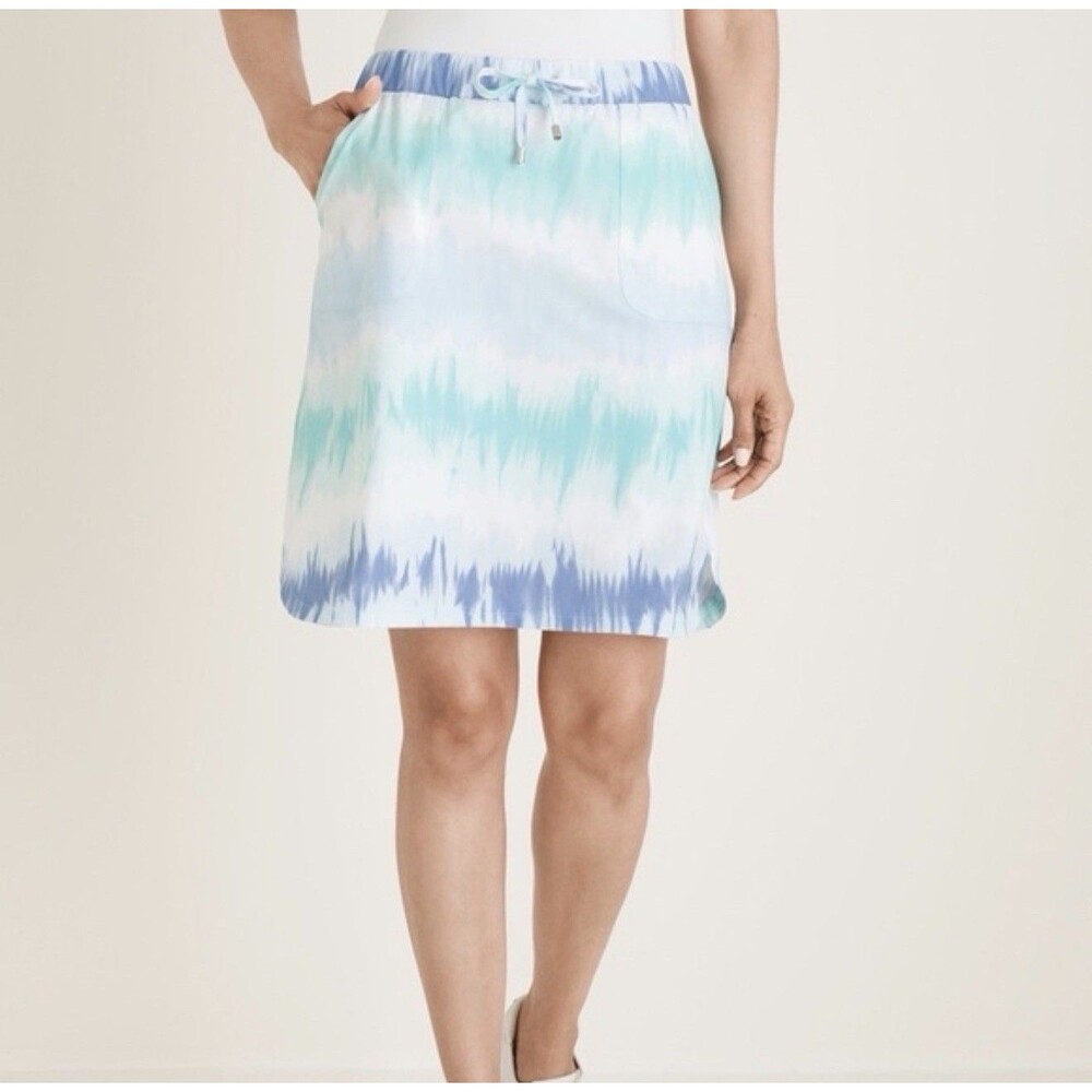 Energy By Chico’s UPf Tie-Dye Skort Chico’s Size 2.5 Or 14